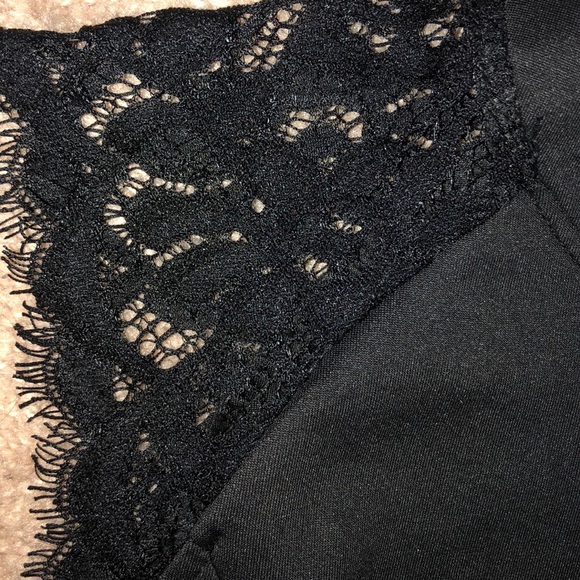 Black Homecoming Dress with Lace over the shoulder - Picture 3 of 3